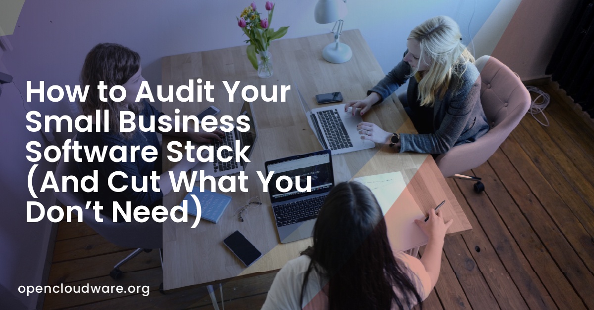 How to Audit Your Small Business Software Stack (And Cut What You Don’t Need)